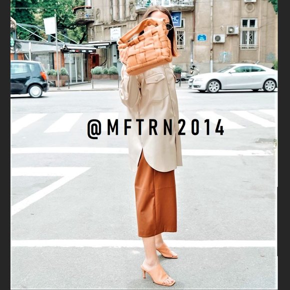 SOLD! ZARA Faux Leather Long Shorts - Picture 7 of 16